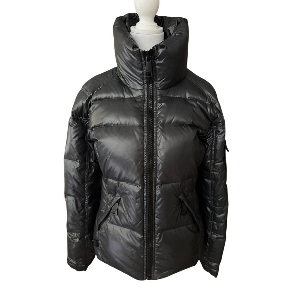 SAM. New York Freestyle Down Puffer Jacket Gunmetal/Anthracite Women's Small